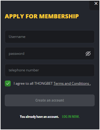 THONGBET Register